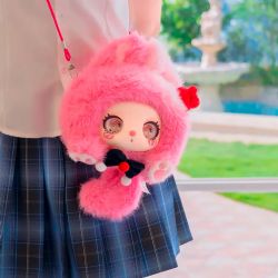 PELUCHE BABY THREE - SAC LAPIN EN GUIMAUVE DE LILA (LABUBU LAFUFU LABOUBOU) ASST
